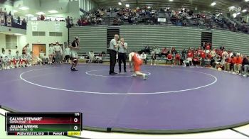 175 lbs Semis & 1st Wrestleback (8 Team) - Julian Weems, Center Grove vs Calvin Stewart, Crown Point