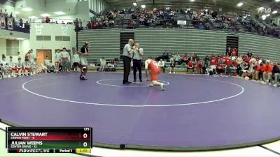 175 lbs Semis & 1st Wrestleback (8 Team) - Julian Weems, Center Grove vs Calvin Stewart, Crown Point