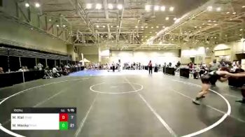 160 lbs Semifinal - Maxwell Kiel, Team Diamond Fish Pink vs Murphy Menke, Team Carnage