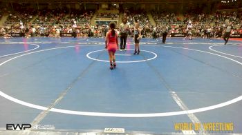 60 lbs Round Of 16 - Laken Peterpaul, Chickasha Wrestling vs Aria Lorenzo-DeHerrera, Duran Elite