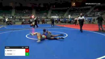 115 lbs 5th Place - Zoey Barber, Nebraska Wrestling Academy vs K8 Stokes, Team Tulsa