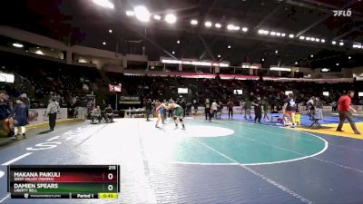 215 lbs Cons. Round 6 - Damien Spears, Liberty Bell vs Makana Paikuli, West Valley (Yakima)