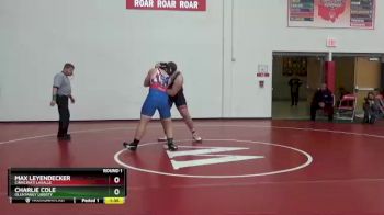 285 lbs Round 1 - Charlie Cole, Olentangy Liberty vs Max Leyendecker, Cinncinati LaSalle