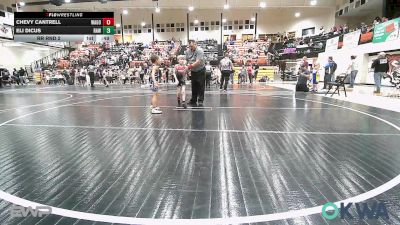 49 lbs Rr Rnd 2 - Chevy Cantrell, Wagoner Takedown Club vs Eli Dicus, Raw Wrestling Club