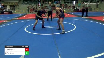 110 lbs Consolation - Tucker Alberty, Tulsa Blue T Panthers vs Gaberial Furra, Tulsa Blue T Panthers