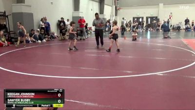 70 lbs Cons. Round 1 - Sawyer Busby, Ironclad Wrestling Club vs Keegan Johnson, Lincoln Youth Wrestling