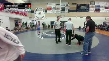 132 lbs 1st Place Match - Trey Schneider, Upton vs Landon Norman, Upton