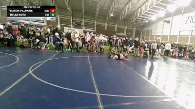 95 lbs Cons. Round 4 - Mason Fillmore, Agon Academy Wrestling vs Dylan Soto, Champions Wrestling Club