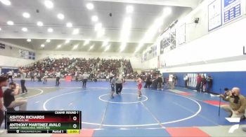 126 lbs Champ. Round 1 - Ashton Richards, Team SoCal WC vs Anthony Martinez Avalos, Downey Highschool Wrestling