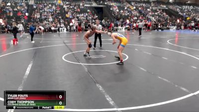 149 lbs Champ. Round 2 - Tyler Fouts, Briar Cliff (Iowa) vs Cody Thompson, Colorado School Of Mines