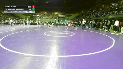 100 lbs Quarterfinal - Alex Marin, Buchanan vs Stephanie Martinez, Highland (Bakersfield)