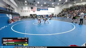 130 lbs Cons. Round 1 - Ryley Knight, Wright vs Naomi Johnson, Dubois