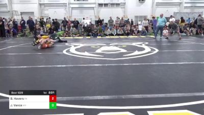 80-B lbs Round 1 - Beau Havers, PA vs Jedidiah Vance, WV