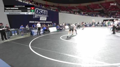 4A Boys 190 lbs Quarterfinal - Jack Kaefring, Mazama Boys vs Solomon Sandoval, Cascade Boys