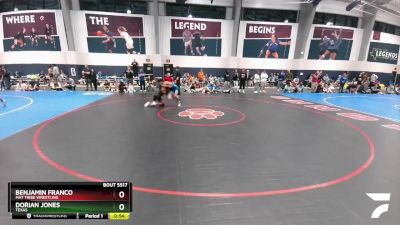 138 lbs Cons. Round 3 - Dorian Jones, Texas vs Benjamin Franco, Mat Tribe Wrestling