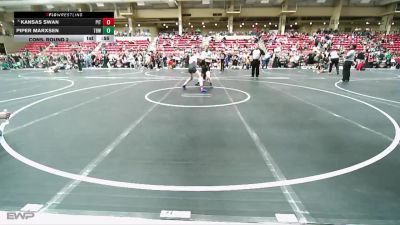 100 lbs Cons. Round 1 - Piper Marxsen, The Best Wrestler vs Kansas Swan, Pittsburg