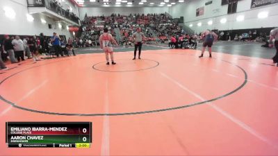 285 lbs Champ. Round 1 - Aaron Chavez, Eisenhower vs Emiliano Ibarra-Mendez JR, College Place