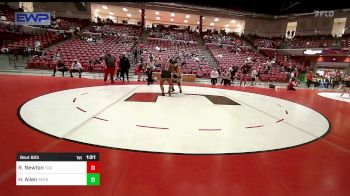 190 lbs Rr Rnd 2 - Ri'Nyisha Newton, Tulsa Union Girls vs Harleyann Allen, Searcy High School