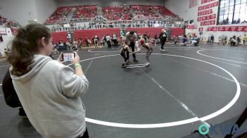 43 lbs Quarterfinal - Boomer Clinkenbeard, Comanche Takedown Club vs Franciso Lopez, OKC Saints Wrestling