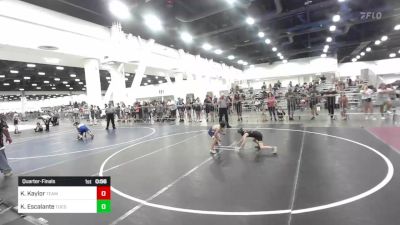 46 lbs Quarterfinal - Kashton Kaylor, Team Aggression vs Khy Escalante, Tucson Pride WC