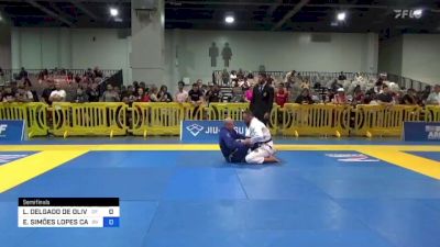 LEONARDO DELGADO DE OLIVEIRA vs EDUARDO SIMÕES LOPES CADENA 2023 American National IBJJF Jiu-Jitsu Championship