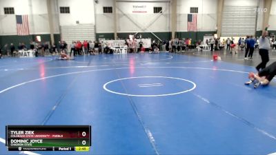 197 lbs Champ. Round 3 - Dominic Joyce, Chadron State vs Tyler Ziek, Colorado State University - Pueblo