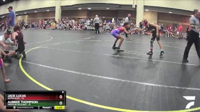 72 lbs Finals (2 Team) - Jack Lucas, Alpha Elite vs Aubree Thompson, Missouri Outlaws