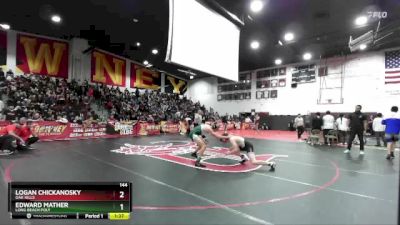 144 lbs Champ. Round 2 - Logan Chickanosky, Oak Hills vs Edward Mather, Long Beach Poly