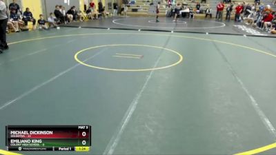 140 lbs Round 4: 10:30am Sat. - Emiliano King, Colony High School vs Michael Dickinson, Soldotna