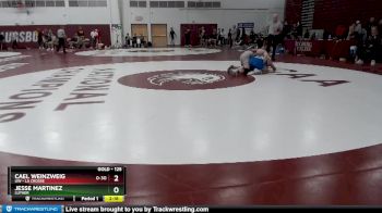 125 lbs Round 3 - Cael Weinzweig, UW - La Crosse vs Jesse Martinez, Luther