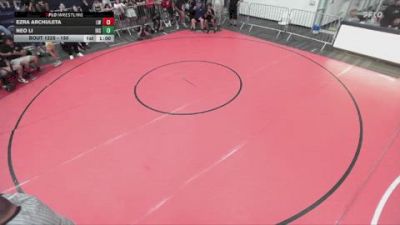 150 lbs Champ. Round 2 - Ezra Archuleta, Lancers WC vs Neo Li, Irvine High School