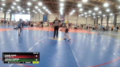 80 lbs Rd# 8- 12:30pm Saturday Final Pool - Joshua Garcia, West Coast Elite vs Chase Davis, Rebellion