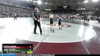 78 lbs Cons. Round 3 - Logan Conway, Lake Stevens Wrestling Club vs Jerry Malone, Punisher Wrestling Company