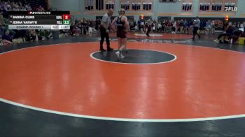 120 lbs Champ. Round 1 - Jenna VanWyk, Pella vs Sarina Cline, Burlington