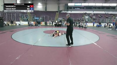 117 lbs 5th Place Match - Grace Riley, Wilkes vs Madeline Li, New England College