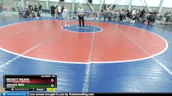 78 lbs Cons. Round 4 - Brooks Bird, Montana vs Beckett Wilson, Lewis Academy Wrestling