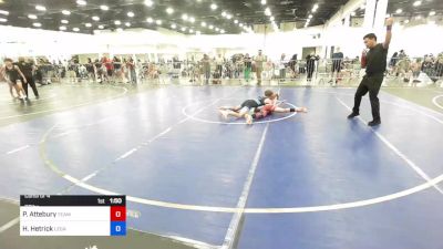 98 lbs Consi Of 4 - Payson Attebury, Team Grand Valley Elite vs Hayden Hetrick, Legacy Boltz WC