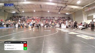 70 lbs Quarterfinal - Wes Wilson, Keystone Wrestling Club vs Donnie Whitenack, Tiger Trained Wrestling