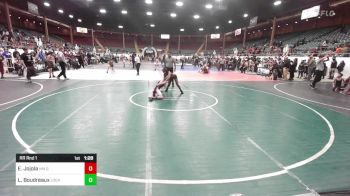 98 lbs Rr Rnd 1 - Estevan Jojola, NM Gold vs Laieghla Boudreaux, Lockjaw WC