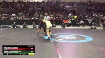 Girls 138 lbs 1st Place Match - Princess Altsisi, Aztec vs Priscilla Gonzalez, Atrisco Heritage Academy