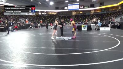 103 lbs Cons. Round 2 - Jada Badayos-Chaves, Gannon University vs Carissa Hersom, Wartburg