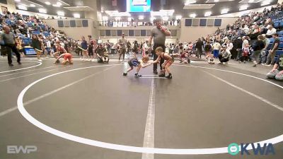 52 lbs Round Of 16 - Carver Pearson, Hinton Takedown Club vs Logan Snyder, Hennessey Takedown Club