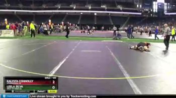 Girls - 130 lbs Cons. Round 1 - Leela Silva, West Ottawa HS vs Kalysta Connolly, Stockbridge HS