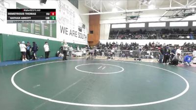 138 lbs Champ. Round 2 - Nathan Abbott, Camarillo vs Demetrious Thomas, Paramount