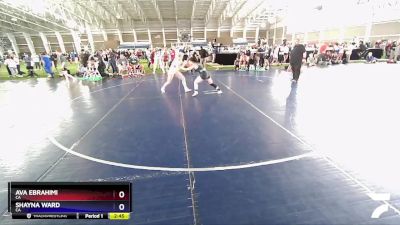 125 lbs Semifinal - Ava Ebrahimi, CA vs Shayna Ward, CA