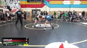 120 lbs Cons. Round 1 - Jayden Wise, Liberty Common vs Kade Haynes, Moorcroft