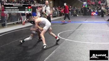 70 lbs 2nd Place Match - Owen Spexarth, Brawlers vs Hayden Soloman, WTC