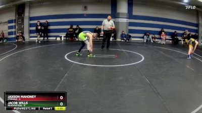 84 lbs Round 7 (8 Team) - Jaxson Mahoney, CTWHALE vs Jacob Wills, Headhunters