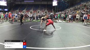 132 lbs Cons 64 #1 - Bravo Niyonkuru, Minnesota vs Bohdan Porter, Alaska