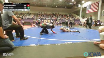 83 lbs Rr Rnd 3 - Jaxon Huffman, Team Tulsa Wrestling Club vs Owen Boggs, Cleveland Takedown
